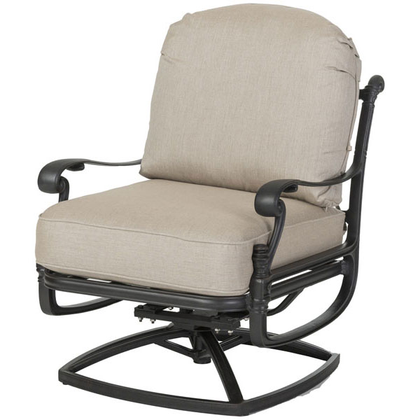 Florence Cast Aluminum Cushion Swivel Lounge Chair by Gensun