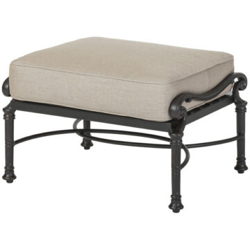 Florence Cast Aluminum Cushion Ottoman by Gensun