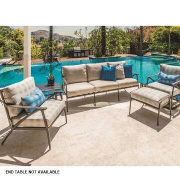 Amari Cushion Aluminum Lounge Set by Gensun