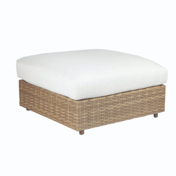 Campbell Barley Wicker Ottoman by Lane Venture