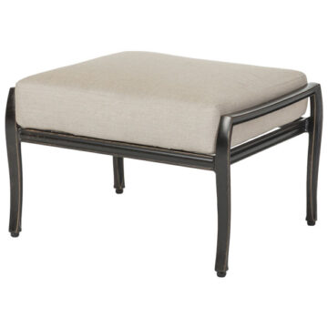Edge Cast Aluminum Cushion Ottoman by Gensun