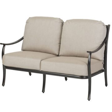Edge Cast Aluminum Cushion Loveseat by Gensun