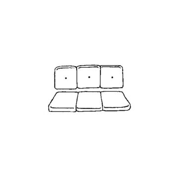 23 x 25 x 5 Deluxe Wicker Sofa Cushion by Classic Cushion
