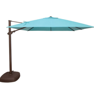 10' Square AGT Series Cantilever Umbrella Black Frame Gr A by Treasure Garden