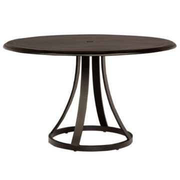 48" Cast Round Table with Umbrella Hole by Woodard