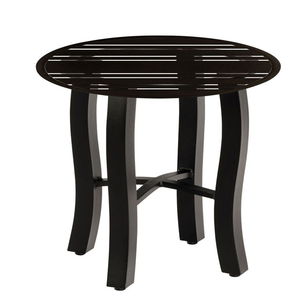 22" Tri Slat Carson End Table by Woodard
