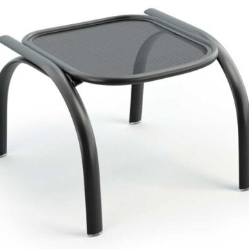 Florida Mesh (Aluminum) Ottoman/Side Table (Stackable)