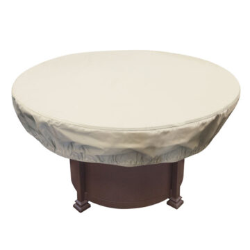 48" TO 54" round Fire Pit/Table/Ottoman Cover by Treasure Garden