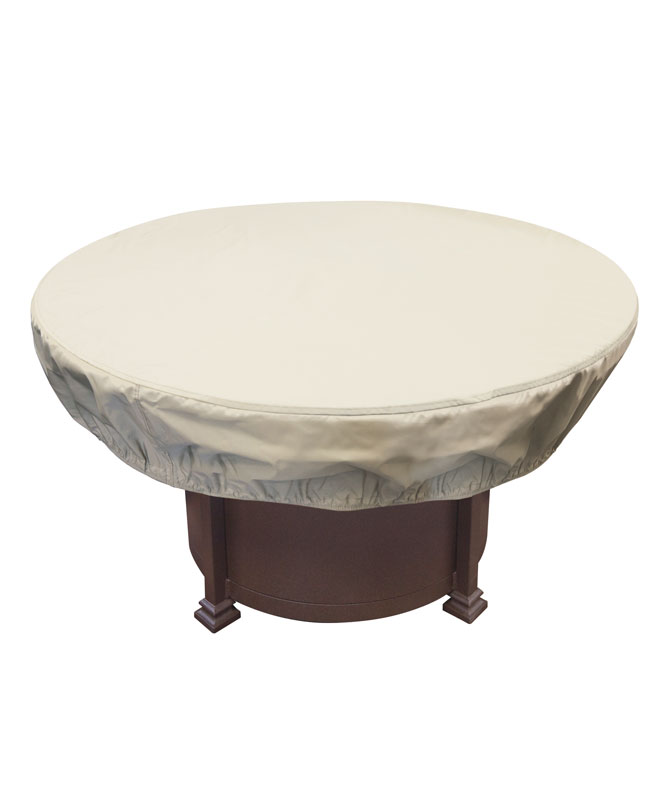 48" TO 54" round Fire Pit/Table/Ottoman Cover by Treasure Garden