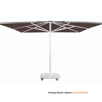 Jardinico 15 ft Octagon Center Post Crank Lift/ No Tilt Aluminum Umbrella w/base