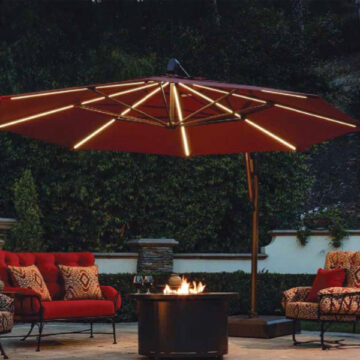 13' Starlux Cantilever Umbrella Grade A by Treasure Garden