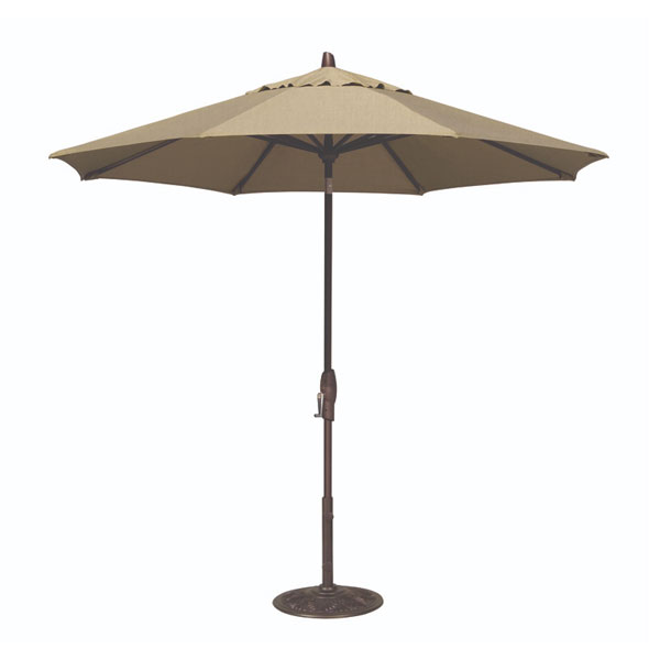 9' Auto Tilt Market Umbrella by Treasure Garden