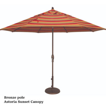 11' Auto Tilt Market Umbrella Grade C by Treasure Garden