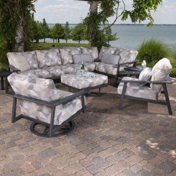 Dakoda Cushion Aluminum Lounge Set by Mallin