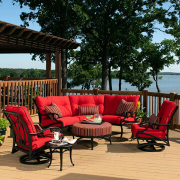 Volare Cushion Aluminum Lounge Set by Mallin