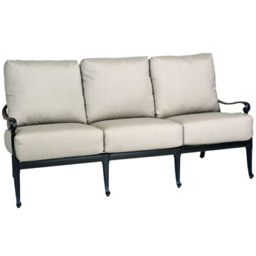 Wiltshire Cast Aluminum Sofa by Woodard