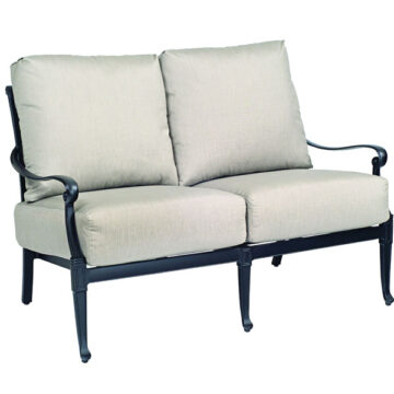 Wiltshire Cast Aluminum Loveseat by Woodard