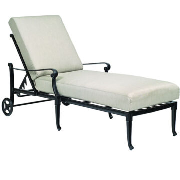 Wiltshire Cast Aluminum Chaise Lounge by Woodard