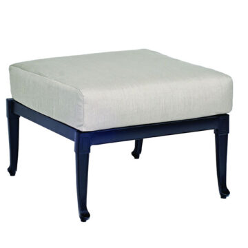 Wiltshire Cast Aluminum Ottoman by Woodard