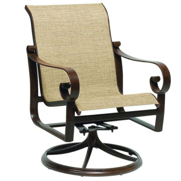 Belden Sling Aluminum Swivel Rocker by Woodard