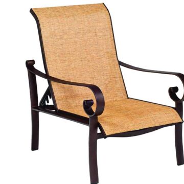 Belden Sling Aluminum Adjustable Lounge Chair by Woodard