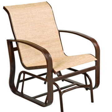 Cayman Isle Sling Aluminum Glider Chair by Woodard