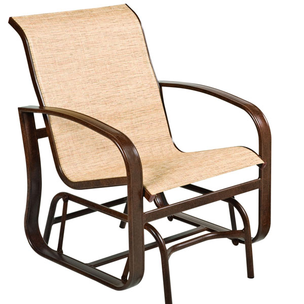 Cayman Isle Sling Aluminum Glider Chair by Woodard