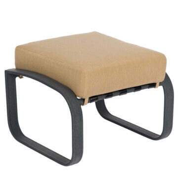 Cayman Isle Cushion Aluminum Ottoman by Woodard