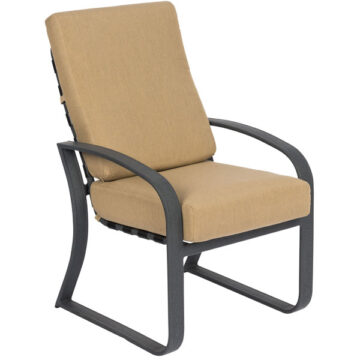 Cayman Isle Cushion Aluminum Dining Chair by Woodard
