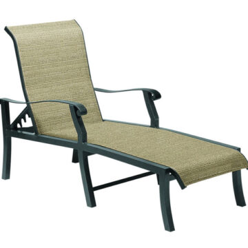 Cortland Sling Aluminum Adjustable Chaise Lounge by Woodard