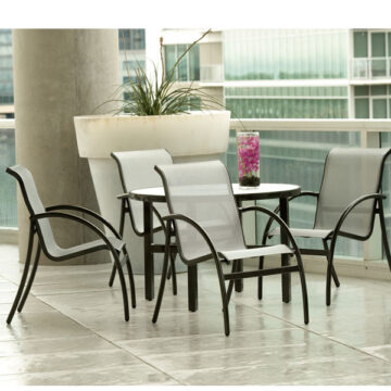 Tribeca Sling Aluminum Dining Set by Woodard