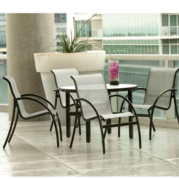 Tribeca Sling Aluminum Dining Set by Woodard