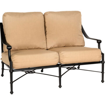 Delphi Cast Aluminum Loveseat by Woodard