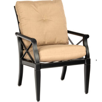 Andover Cushion Aluminum Dining Chair by Woodard