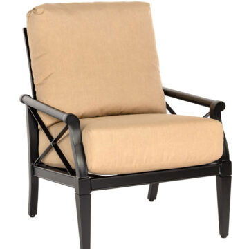 Andover Cushion Aluminum Lounge Chair by Woodard