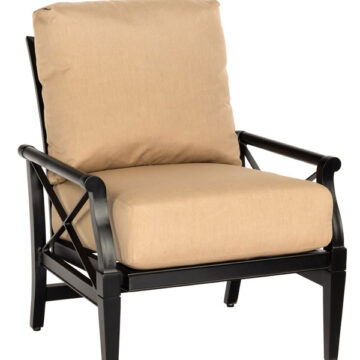 Andover Cushion Aluminum Rocking Lounge Chair by Woodard