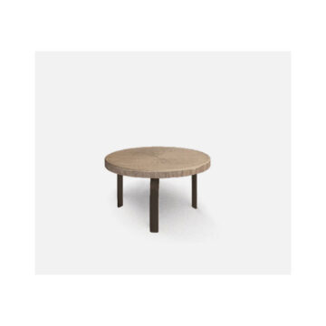 Slate Aluminum 24'' Wide Round End Table by Homecrest