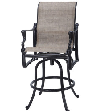 Bel Air Cast Aluminum Sling Bar Stool by Gensun