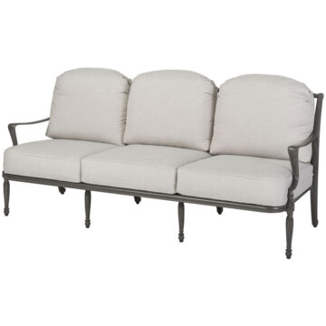 Bel Air Cushion Cast Aluminum Sofa by Gensun