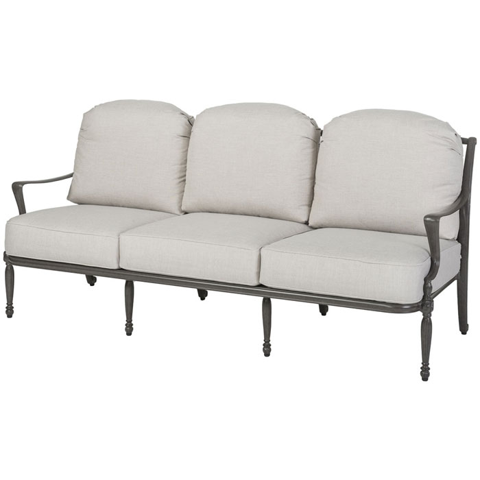 Bel Air Cushion Cast Aluminum Sofa by Gensun