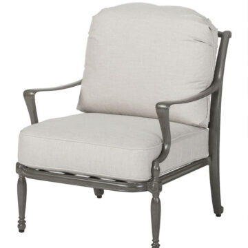 Bel Air Cushion Cast Aluminum Lounge Chair by Gensun