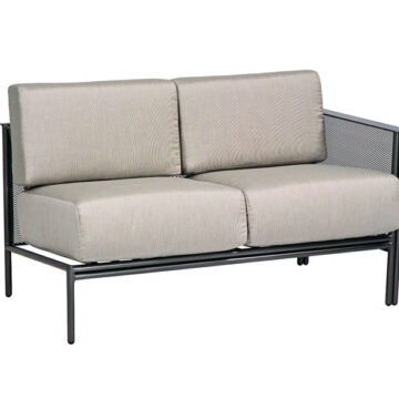 Jax Wrought Iron Right Arm Facing Loveseat by Woodard