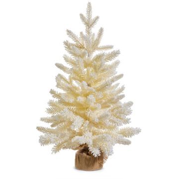 24.75" IVORY TREE IN BURLAP BAG