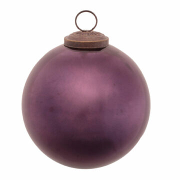 4″ Deep Purple Glass Ornament