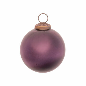 3″ Deep Purple Glass Ornament