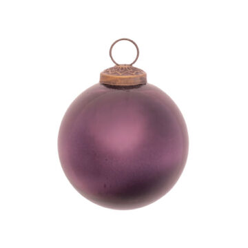 3" Deep Purple Glass Ornament