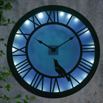 Paradise Solar Clock - Bird
