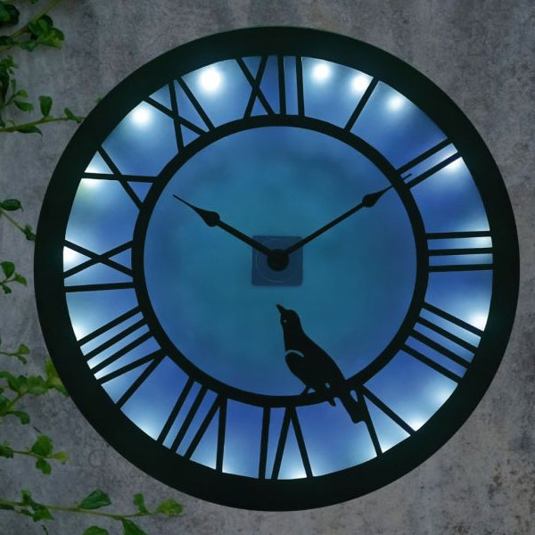 Paradise Solar Clock - Bird