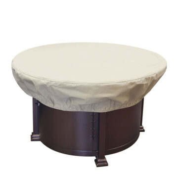 36"- 42" Round Fire Pit/Table/Ottoman Cover by Treasure Garden