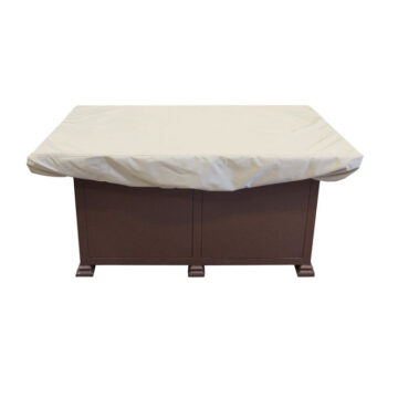 Large Rectangle Fire Pit/Table/Ottoman Cover by Treasure Garden